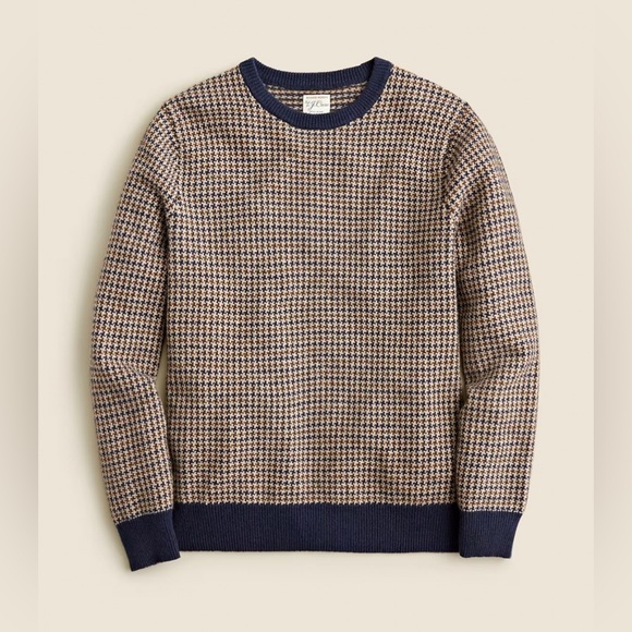 J. Crew Other - NWT J.Crew Merino Wool-Blend Sweater in Houndstooth Jacquard